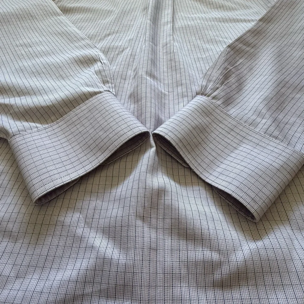 Brooks Brothers Men's Regular Fit Non-Iron Button-Up Shirt 17-4/5 Lavender Plaid